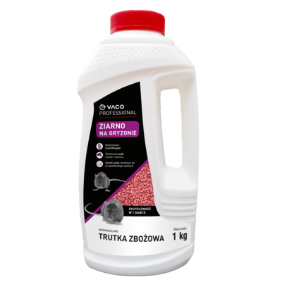 Ziarno na myszy i szczury słoik 1 kg Vaco Professional
