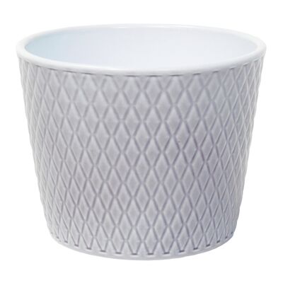 Osłonka ceramiczna Harlekin szary lazur 14 cm Cermax