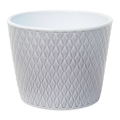 Osłonka ceramiczna Harlekin szary lazur 14 cm Cermax
