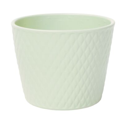 Osłonka ceramiczna Harlekin pistacja 12 cm Cermax