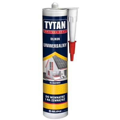 Silikon uniwersalny 280 ml transparentny TYTAN PROFESSIONAL