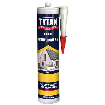 Silikon uniwersalny biały 280 ml TYTAN PROFESSIONAL