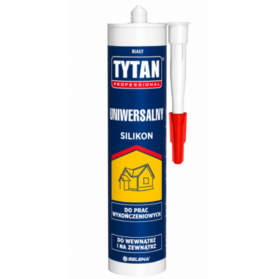 Silikon uniwersalny biały 280 ml TYTAN PROFESSIONAL