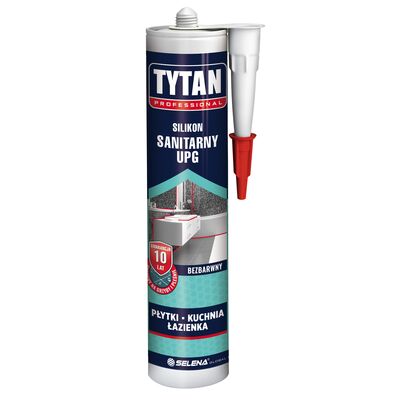 Silikon sanitarny UPG bezbarwny 280 ml TYTAN PROFESSIONAL