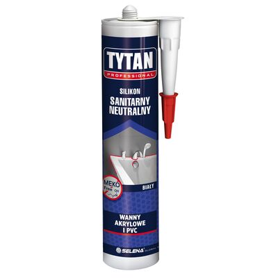 Silikon neutralny sanitarny do wanien biały 280 ml TYTAN PROFESSIONAL