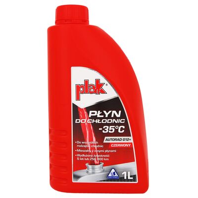 Płyn do chłodnic -35°C AUTORAD G12+ 1 l Plak