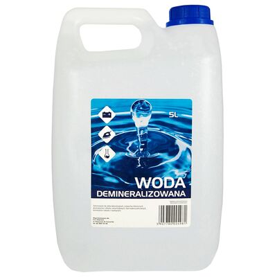 Woda do akumulatorów i chłodni demineralizowana 5 l