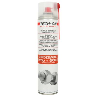 Odrdzewiacz MoS2 + grafit 600 ml TECH-ON