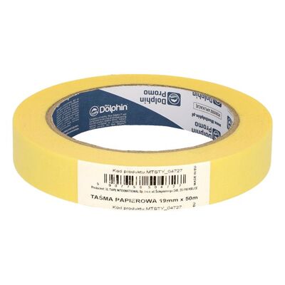 Taśma papierowa 19 mm x 50 m Blue Dolphin