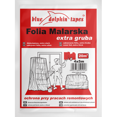 Folia EXTRA GRUBA 4 x 5 m Blue Dolphin