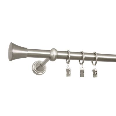 Karnisz pojedynczy 19 mm Tazza 160 cm srebrny Bojanek