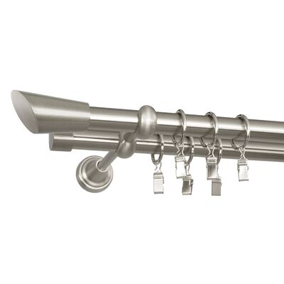 Karnisz podwójny 19/19 mm Skorpio 240 cm srebrny Bojanek