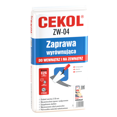 Zaprawa wyrównująca ZW-04 22 kg CEKOL