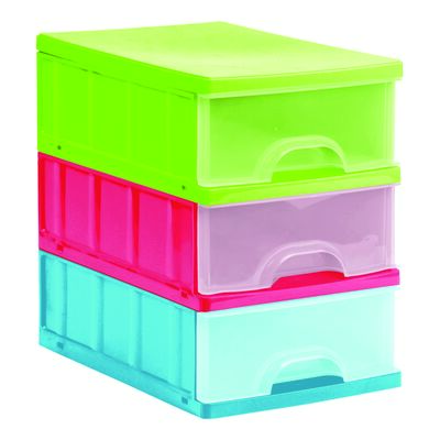 Zestaw 3 szuflad A5 your colors 25 x 18 x 25 keeeper