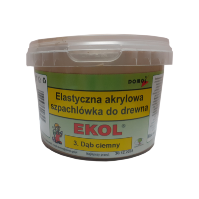 Elastyczna szpachlówka do drewna 1 kg Dąb Ciemny EKOL