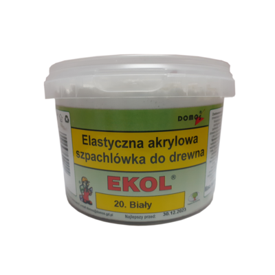 Elastyczna szpachlówka do drewna 1 kg Biały EKOL