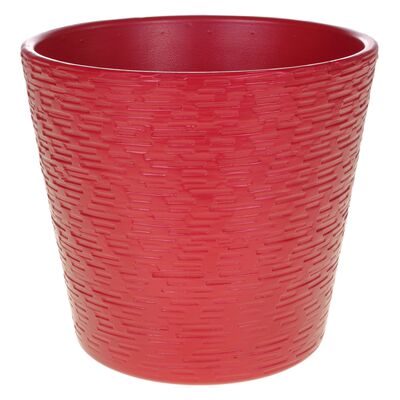 Osłonka ceramiczna 15 cm czerwień mat CERMAX