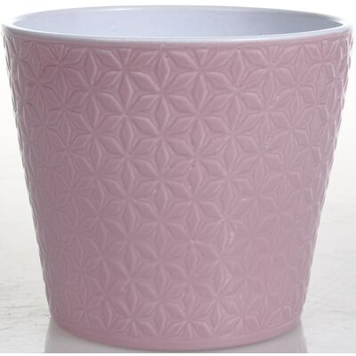 Osłonka ceramiczna 13 cm róż lazur CERMAX