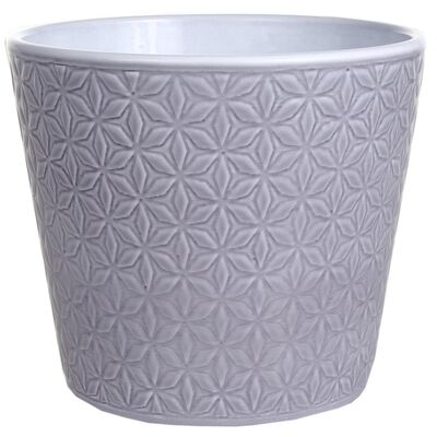 Osłonka ceramiczna 13 cm szary lazur CERMAX