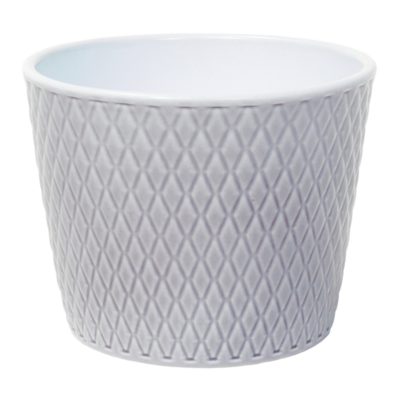 Osłonka ceramiczna harlekin 13 cm szary lazur CERMAX