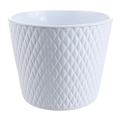 Osłonka ceramiczna harlekin 14 cm biała mat CERMAX