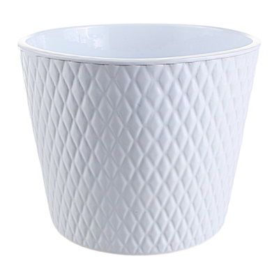 Osłonka ceramiczna harlekin 15 cm biała mat CERMAX