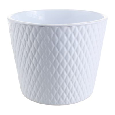 Osłonka ceramiczna harlekin 15 cm biała CERMAX