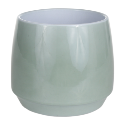 Osłonka ceramiczna 15 cm zielona szałwia CERMAX