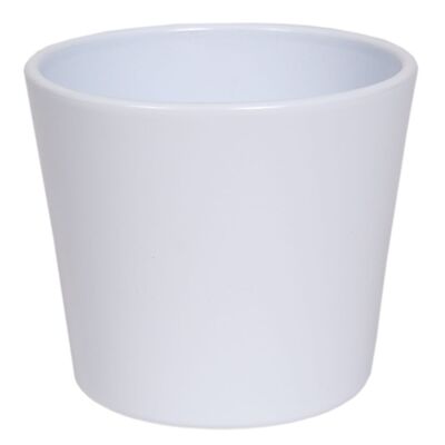 Osłonka ceramiczna 28 cm matowy biały