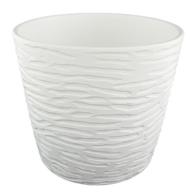 Osłonka ceramiczna 19 cm biała mat CERMAX