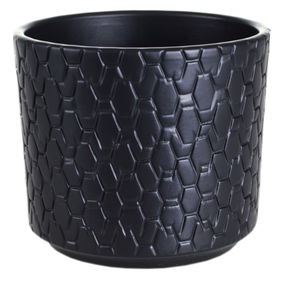 Osłonka cylinder ceramiczna 12 cm antracyt mat CERMAX
