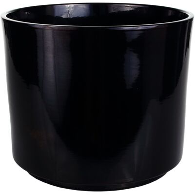 Osłonka cylinder ceramiczna 32 cm czarna CERMAX