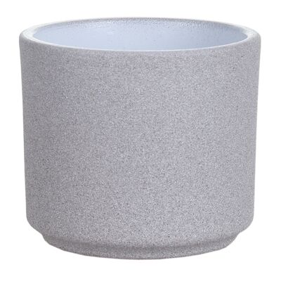 Osłonka cylinder ceramiczna 7 cm jasny grafit struktura CERMAX