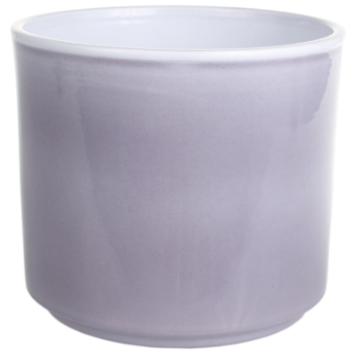 Osłonka cylinder ceramiczna 7 cm szary lazur CERMAX