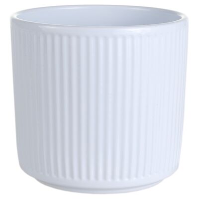 Osłonka cylinder ceramiczna 12 cm biały mat  CERMAX