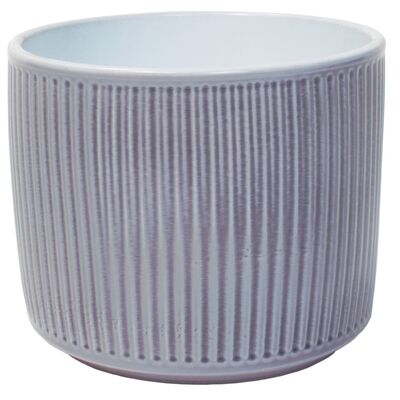 Osłonka ceramiczna cylinder 12 cm szary lazur
