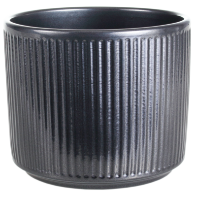 Osłonka cylinder ceramiczna 14 cm stare srebro CERMAX