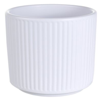 Osłonka ceramiczna cylinder 16 cm biały