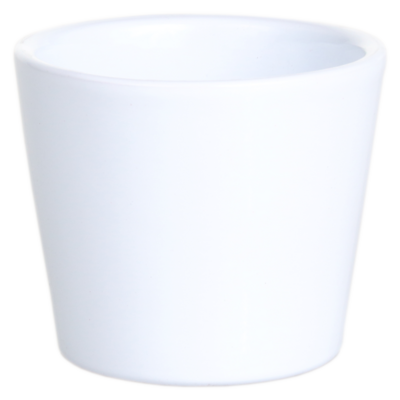 Osłonka ceramiczna prymula 440 12 cm biała mat Cermax