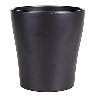 Osłonka storczyk ceramiczna 13 cm antracyt CERMAX