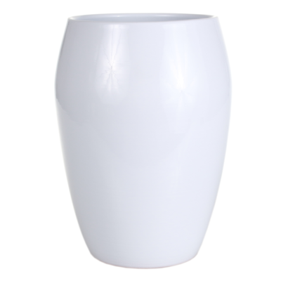 Osłonka wazon ceramiczna 20 cm biała CERMAX