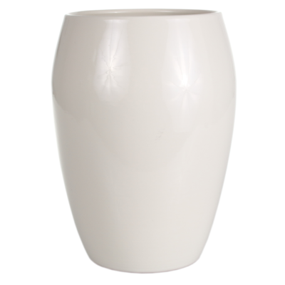 Osłonka wazon ceramiczna 20 cm krem CERMAX