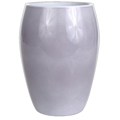 Osłonka wazon ceramiczna 20 cm szary lazur CERMAX