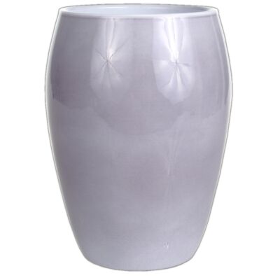 Osłonka wazon ceramiczna 20 cm szary lazur CERMAX