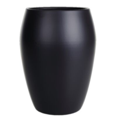 Osłonka wazon ceramiczna20 cm antracyt mat CERMAX