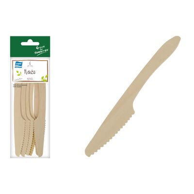 NJB Noże drewniane 6 szt, 16 cm (wersja II)