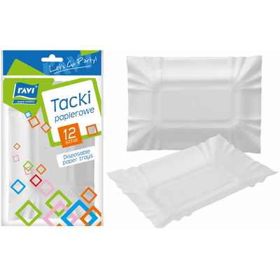 Tacka papierowa 13,5 x 20,5 cm 12 sztuk