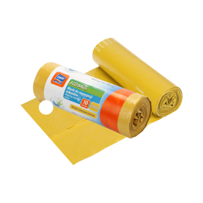 Worki do segregacji 120L, 10 szt. żółte (plastik)