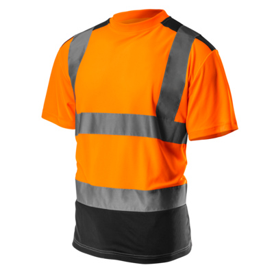 T-shirt ostrzegawczy ciemny dół pomarańczowy rozmiar XXL