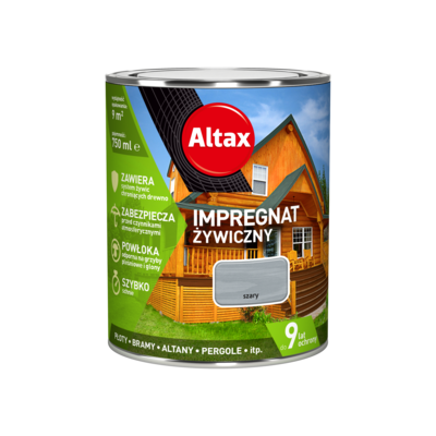 Impregnat żywiczny 0,75 l szary Altax